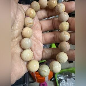 Picture Jasper Bracelet – Natural Earth Tone 13MM | Desert Landscape Stone